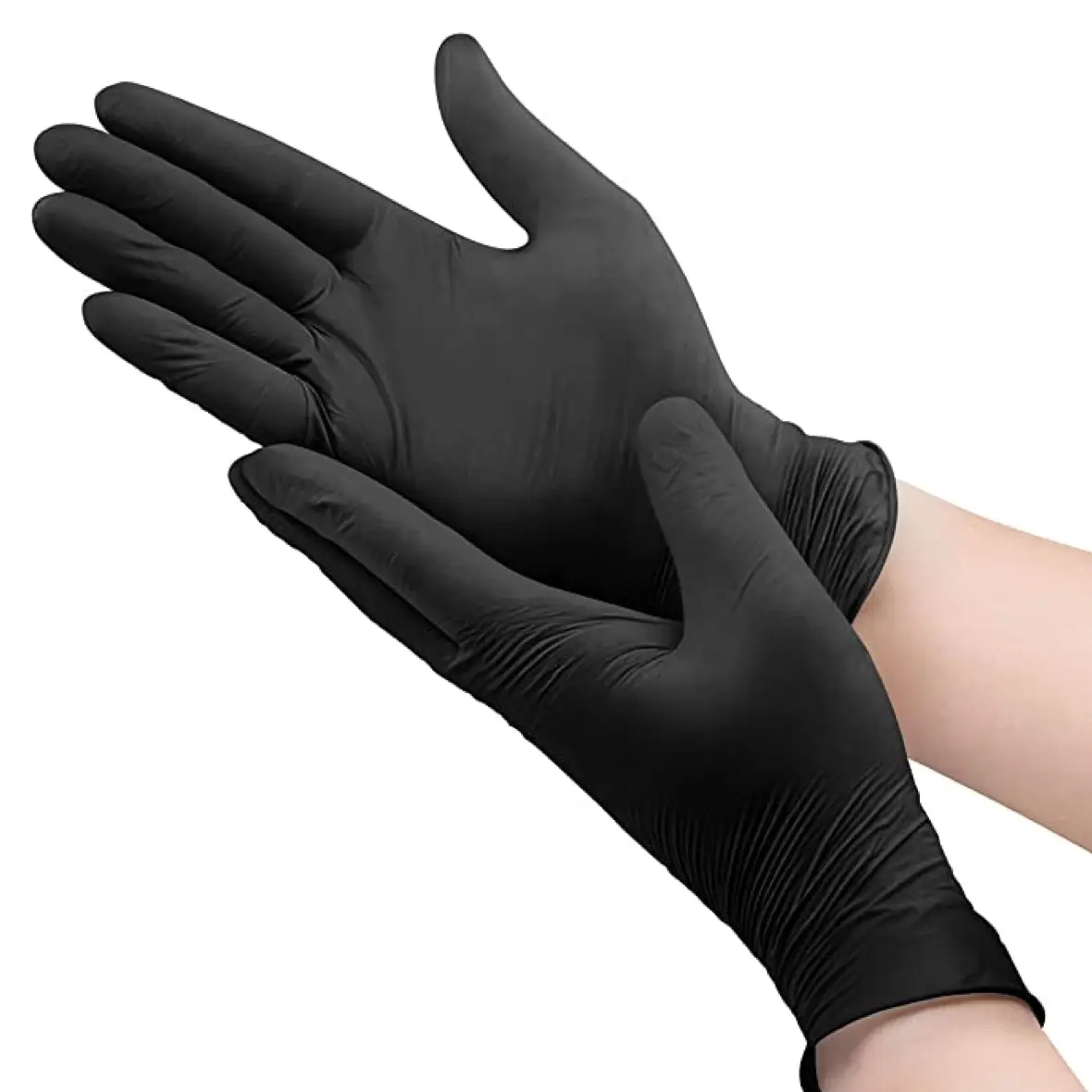 Latex gloves دستکش لاتکس مشکی - Image 1