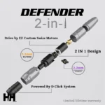 دستگاه تاتو پن مدل DEFENDER ای‌زد (2 در 1) - Image 9