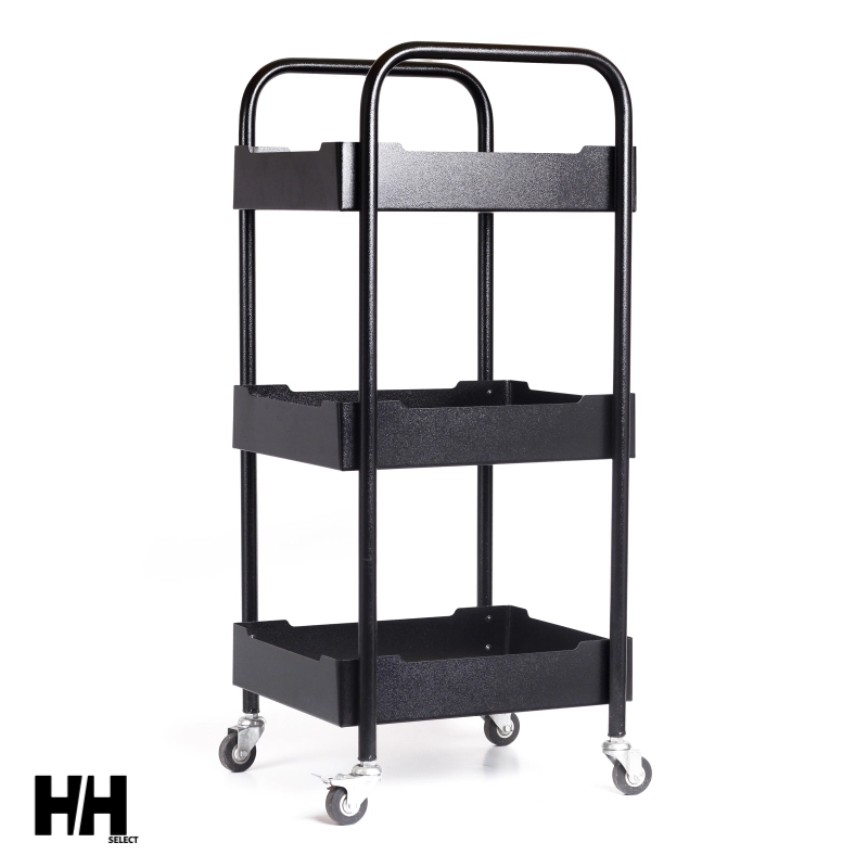 Hairdressing metal trolley ترولی فلزی آرایشگاهی مشکی - Image 1