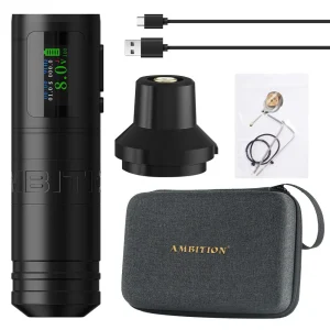 Ambition Ninja Ultra - Black -Rechargeable Tattoo Pen