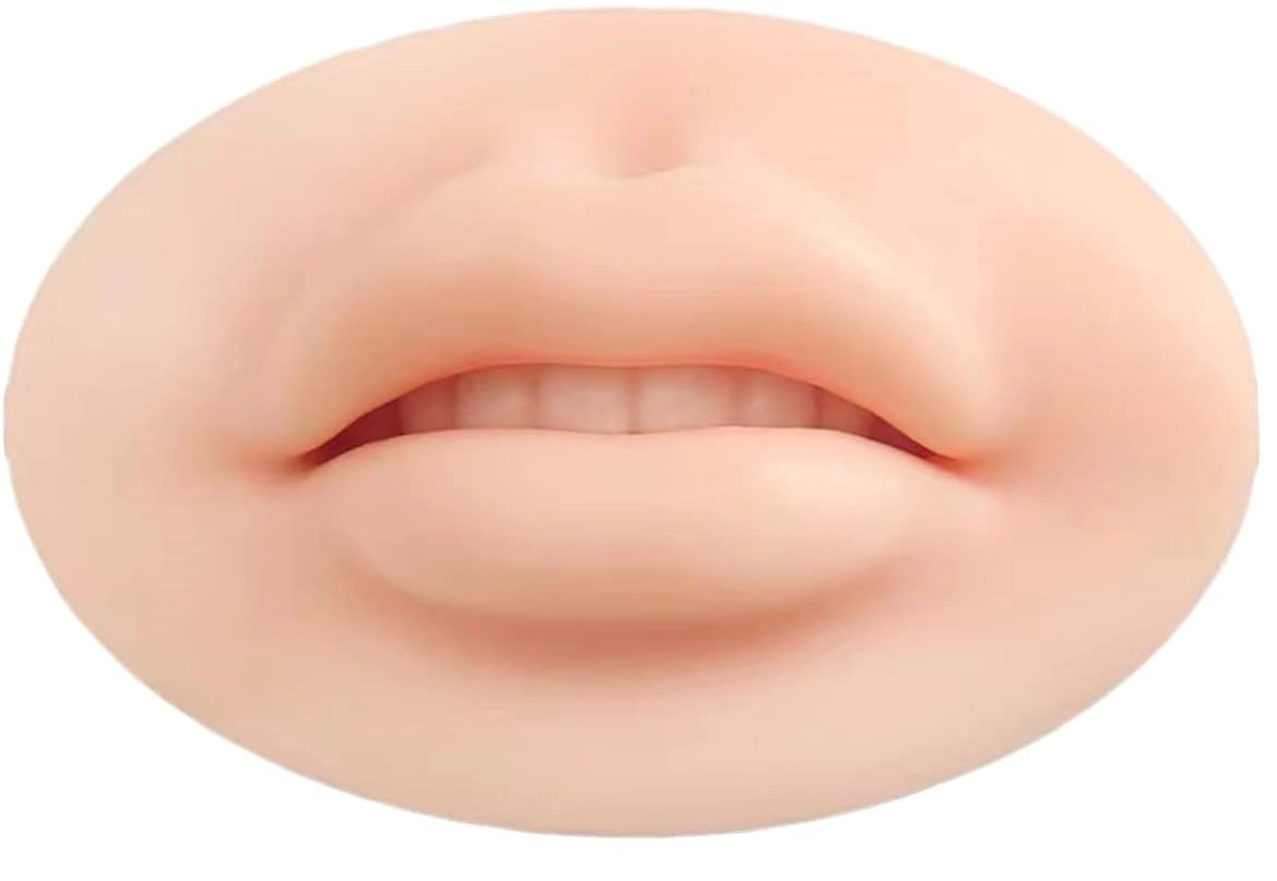 3D artificial lip tattoo practice-2