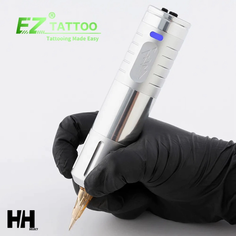 EZ EVO Tech-Silver Rechargeable Tattoo Pen-2