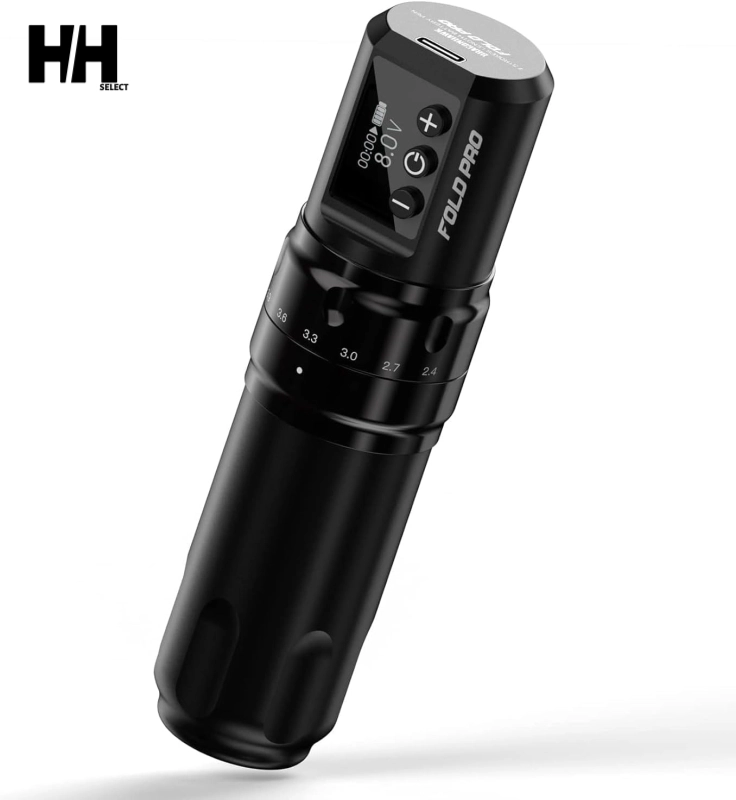 Mast FOLD PRO – Black -Rechargeable Tattoo Pen-3